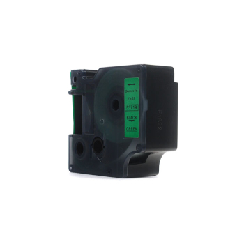 Taśma JetWorld Zamiennik Dymo D1 Czarny na Zielonym, 24mm x 7m (53719)