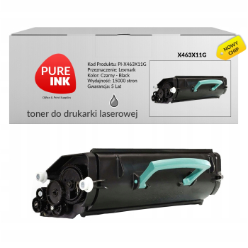 Toner Pureink X463X11G do Lexmark X466dwe
