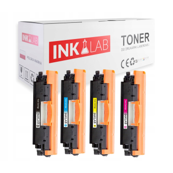 4x Toner InkLab zamiennik CMYK CE310/1/2/3A Zestaw