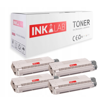 4x Toner InkLab ZESTAW CMYK 46507508/7/6/5 do OKI