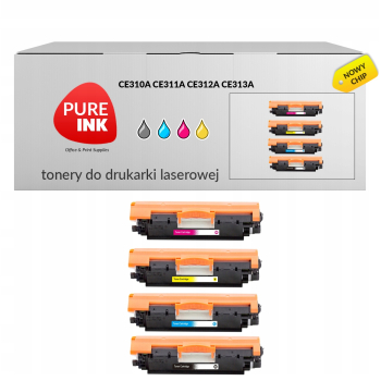 4x Toner Pureink CE310A/1/2/3 HP126A HP CP1027nw