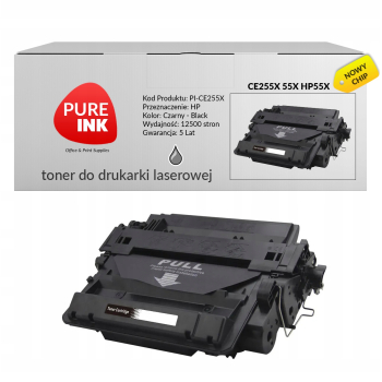 Toner Pureink CE255X HP55X 55X do HP M525fm