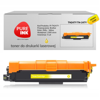 Toner Pureink TN247Y TN-247Y do Brother MFC-L3730