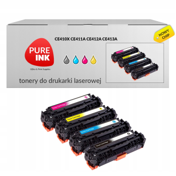 4x Toner Pureink CE410X/1A/2A/3A HP305X HP M451dn
